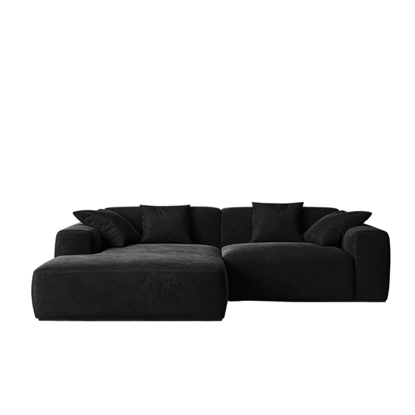 Bria Velvet Corner Couch/ L Shape Sofa