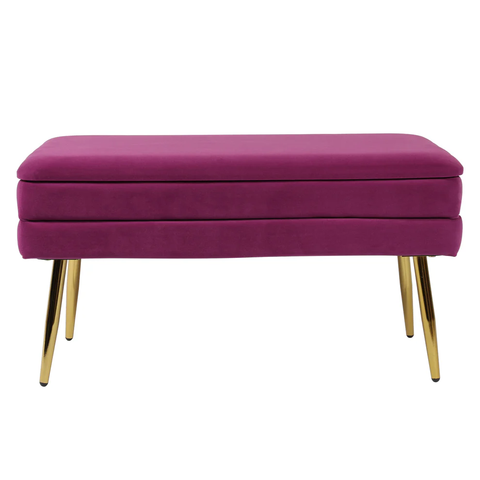 Vira Rectangular Storage Ottoman Bench