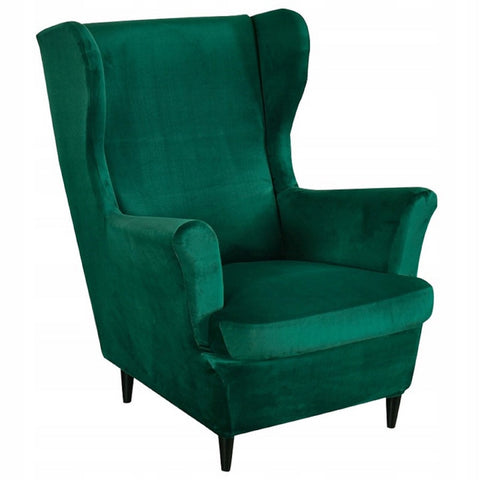 Chelsie Wing Back Chair- Plain Velvet