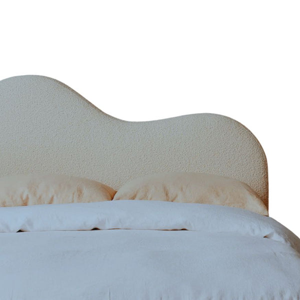 Vogue Curved Wave Headboard - Cream