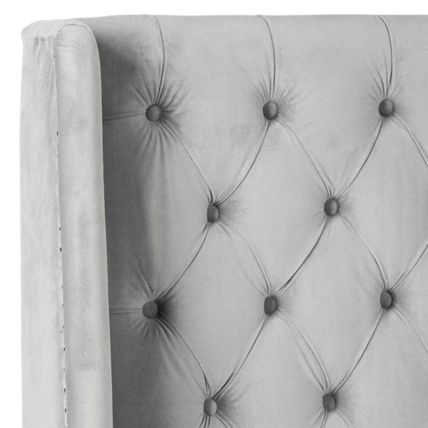 Henna Velvet Wingback Headboard